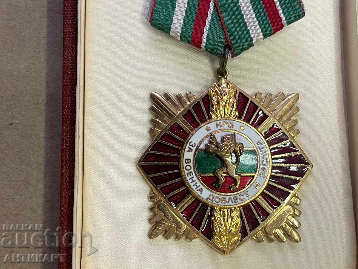Order for Military Valor and Merit, 1st Class, with Box and Miniature with price 85.00 BGN | € 43.46 Order for Military Valor and Merit, 1st Class, with Box and Miniature with price 85.00 BGN | € 43.46