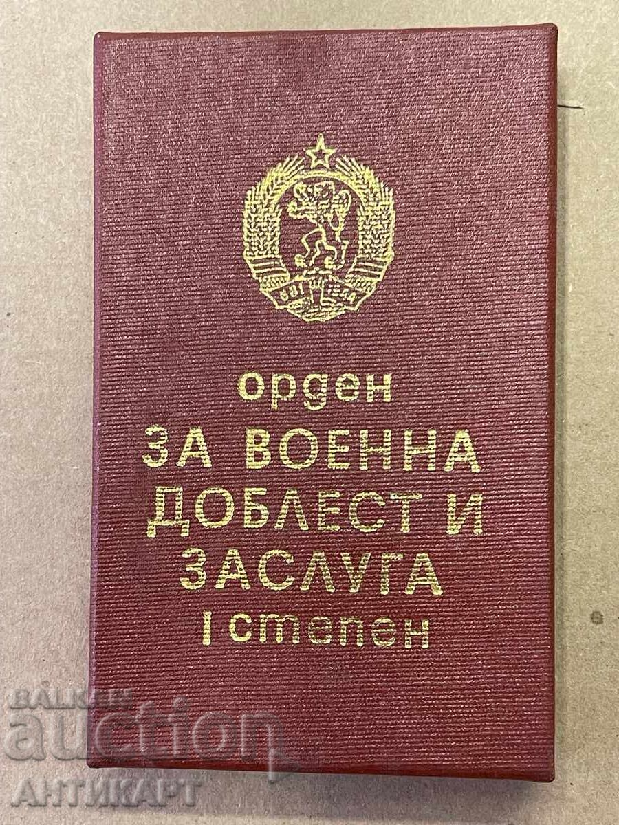 Delivery of Order for Military Valor and Merit, 1st Class, with Box and Miniature Delivery of Order for Military Valor and Merit, 1st Class, with Box and Miniature