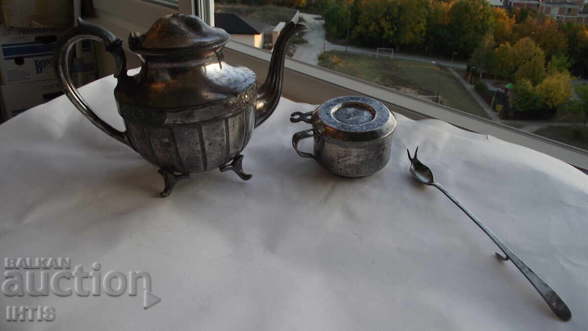 TEA Kettle Set - Silver Plated - England - from 0.01 st TEA Kettle Set - Silver Plated - England - from 0.01 st