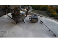 ЧАЙНИК Комплект съдове за чай-посребрени-Англия- от 0,01ст