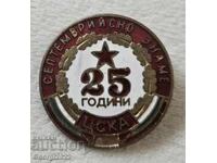 Значка 25 години ЦСКА