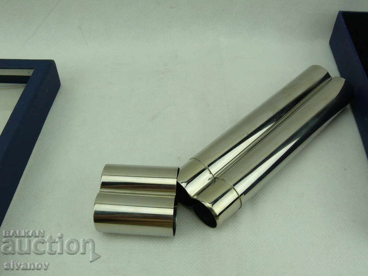 Auction Interesting cigar set, knife, ashtray, and double case #2545 Auction Interesting cigar set, knife, ashtray, and double case #2545