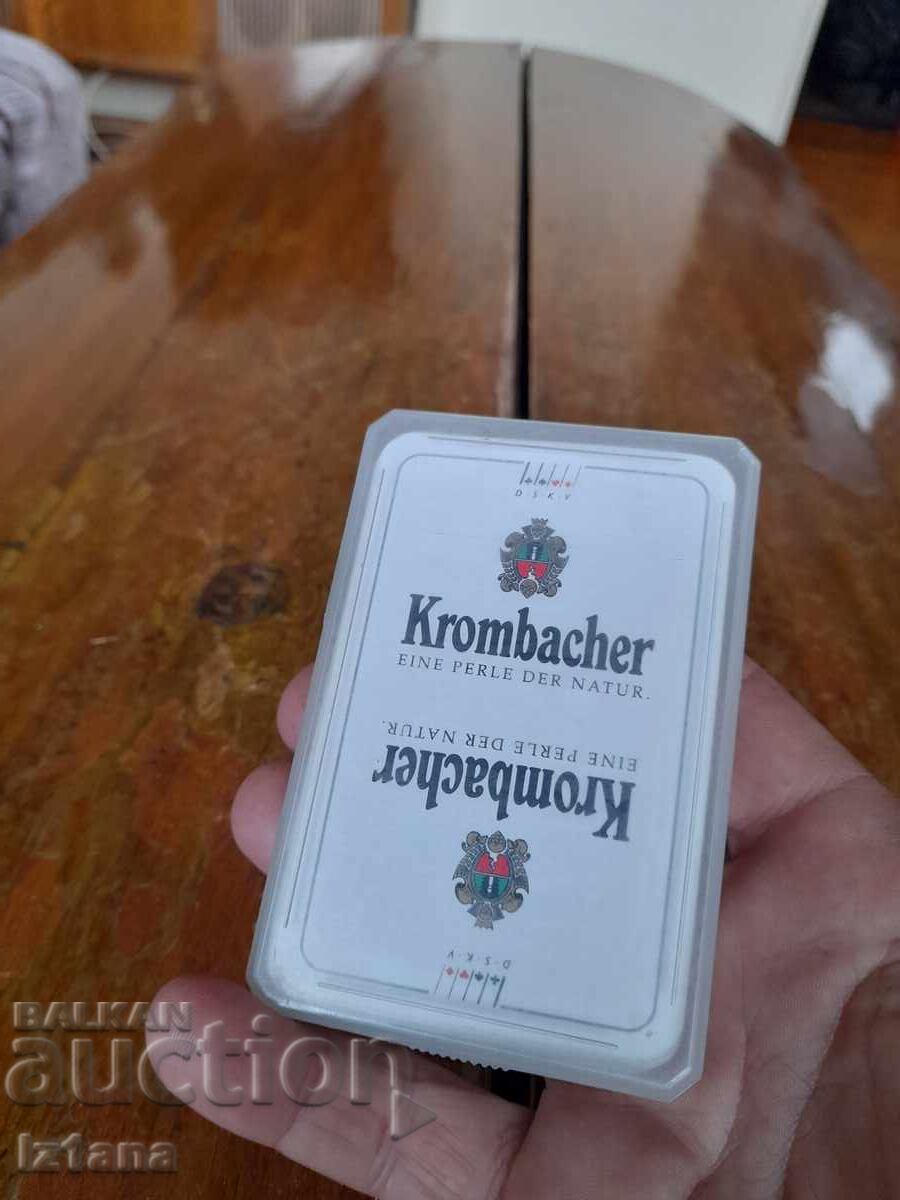 Cărți de joc vechi Krombacher cu preț 37.00 BGN | € 18.92 Cărți de joc vechi Krombacher cu preț 37.00 BGN | € 18.92