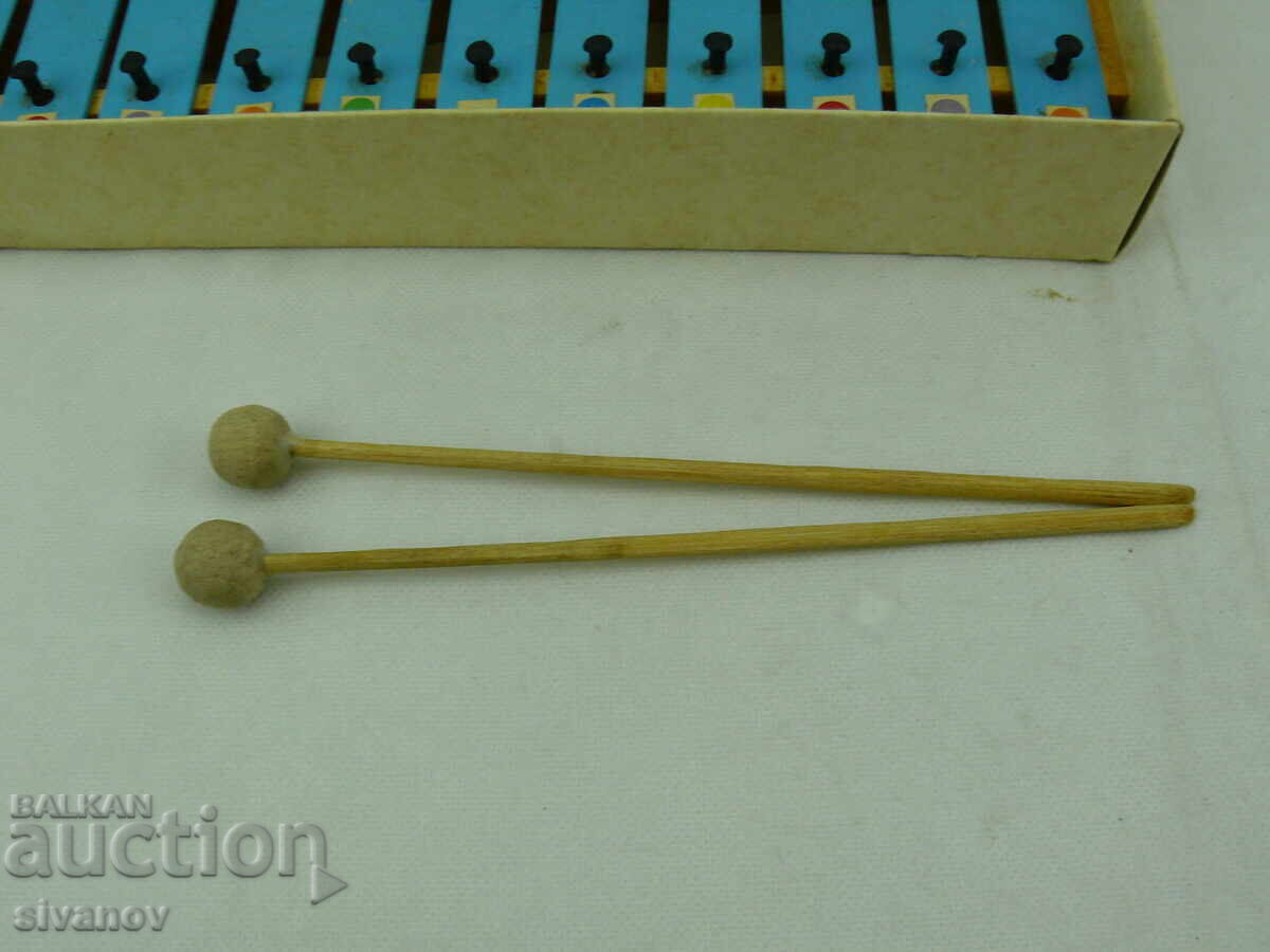 Jucărie muzicală veche metalofon xilofon #2548 cu preț 24.99 BGN | € 12.78