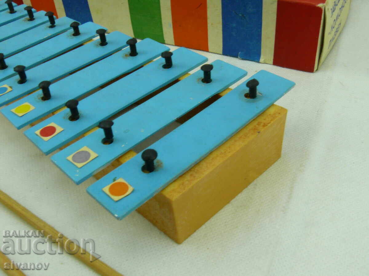 Livrarea Jucărie muzicală veche metalofon xilofon #2548