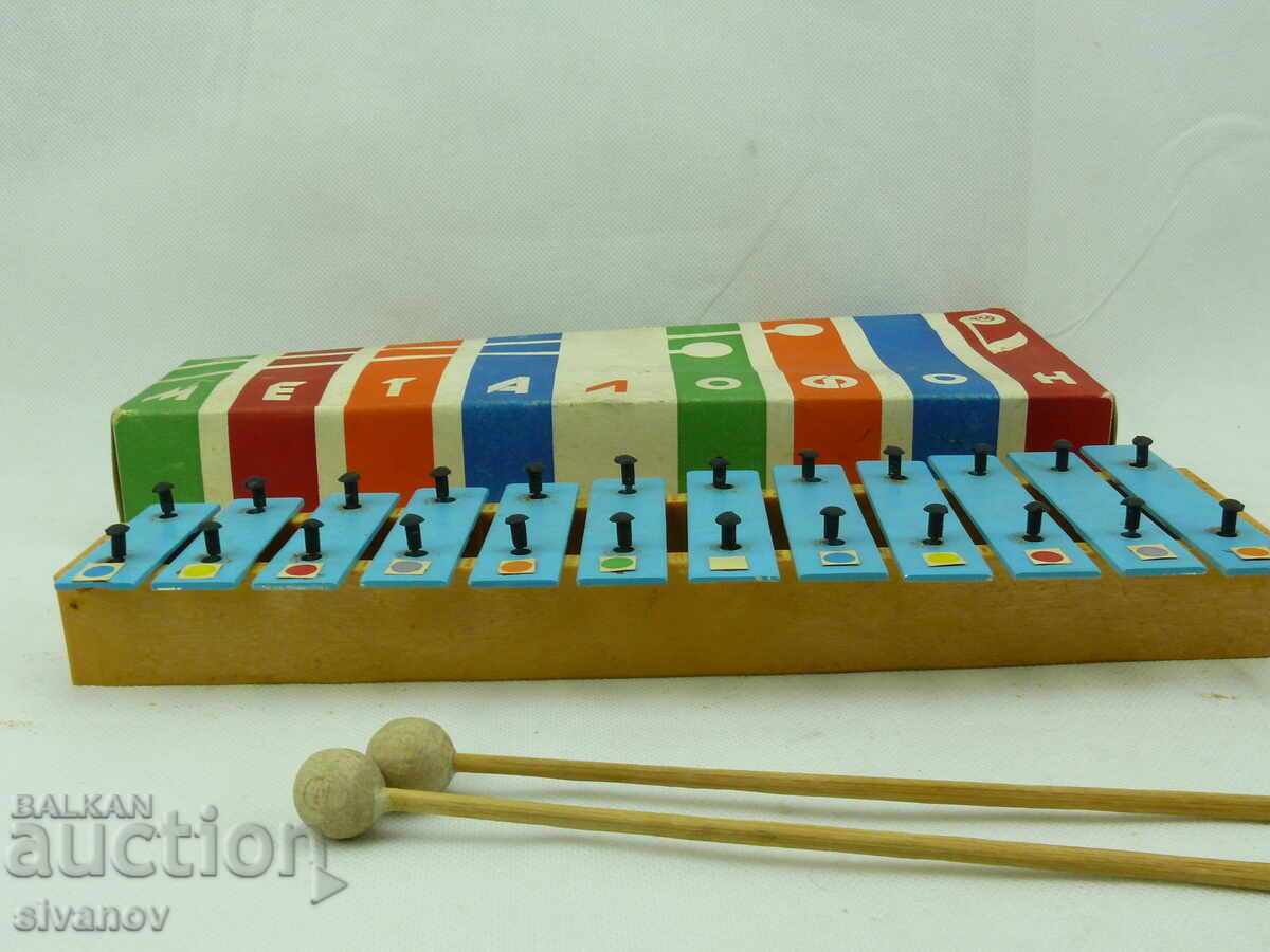 Jucărie muzicală veche metalofon xilofon #2548 - 5