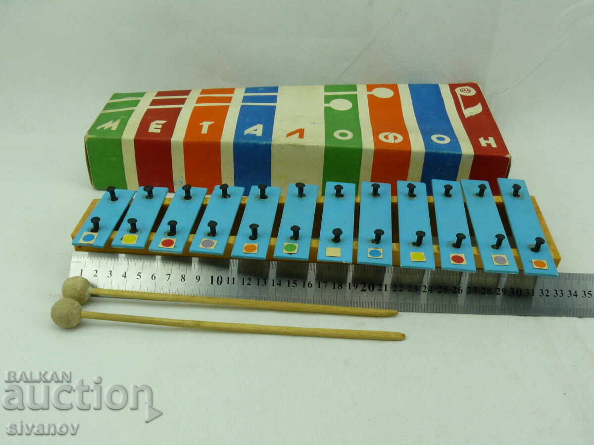 Jucărie muzicală veche metalofon xilofon #2548 - 6