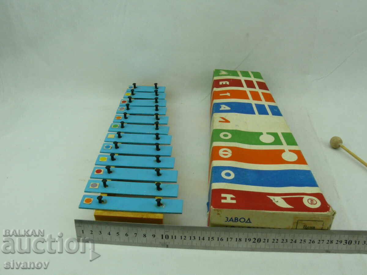 Jucărie muzicală veche metalofon xilofon #2548 - 7