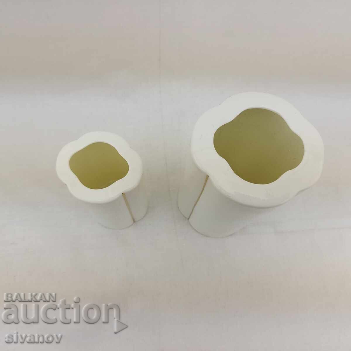 Two old porcelain vases #2554 with price 14.99 BGN | € 7.66