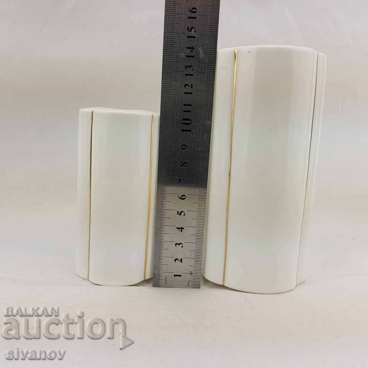 Two old porcelain vases #2554 - 6