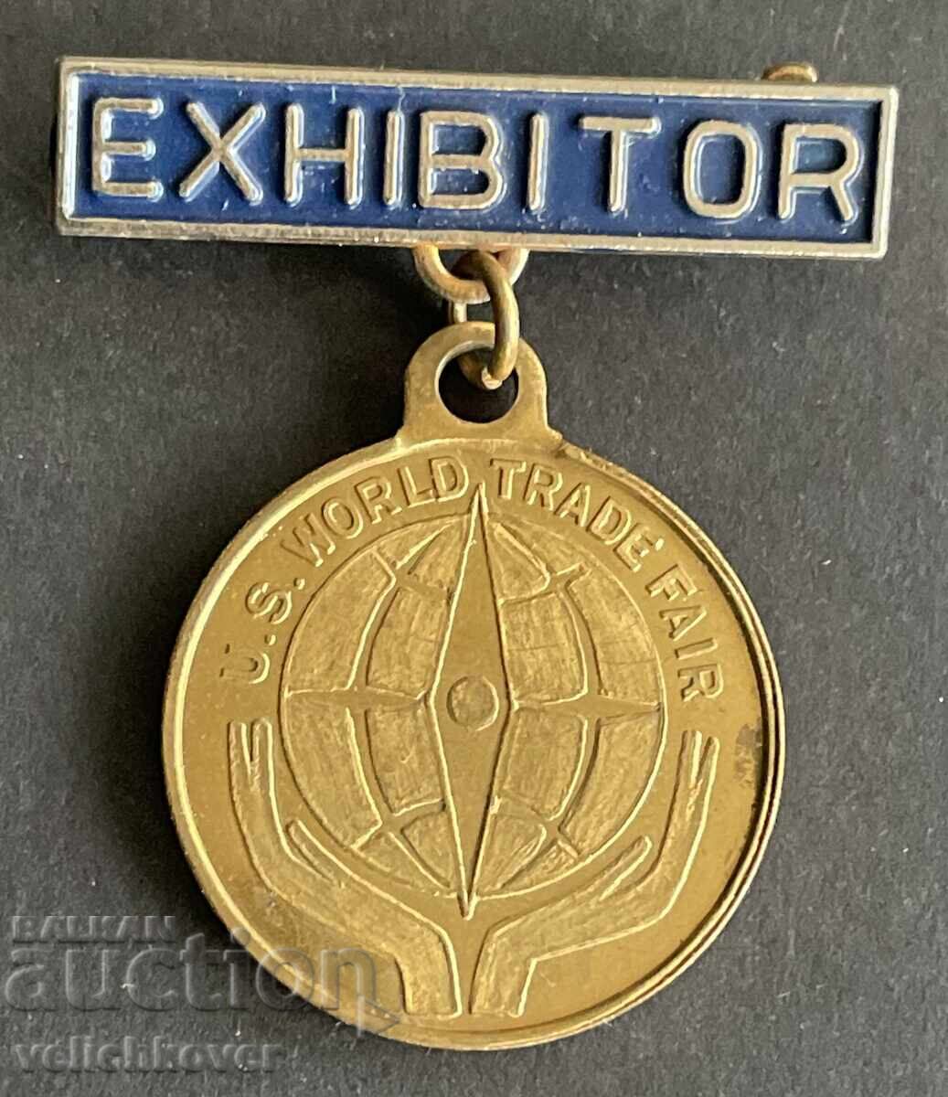41931 САЩ медал Изложител на Световно търговско изложение пр