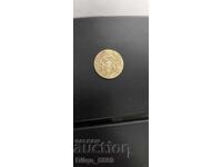 Monedă veche de 50 st din 1937 cu stema întoarsă la 180 de grade