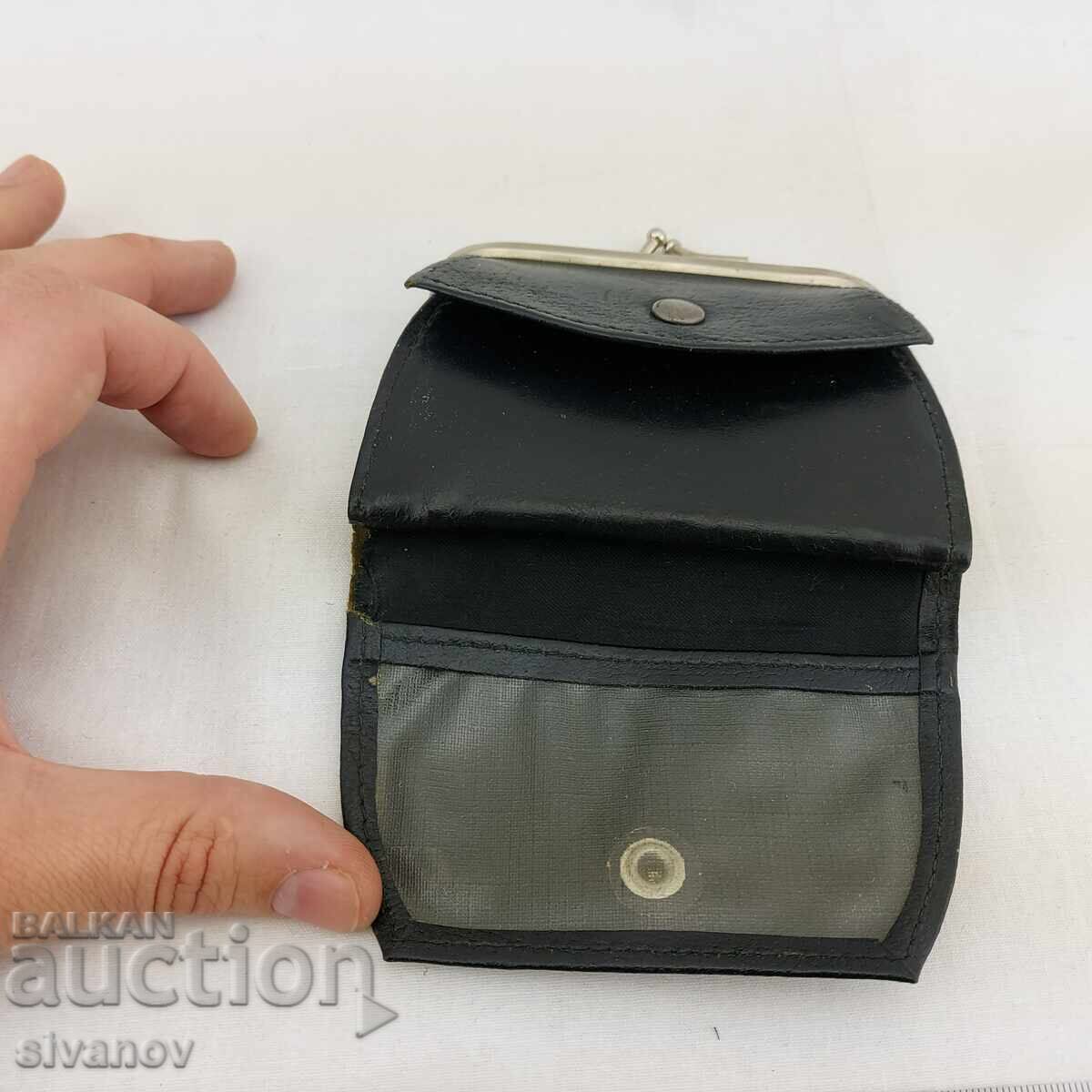 Delivery of Old black leather wallet #2562