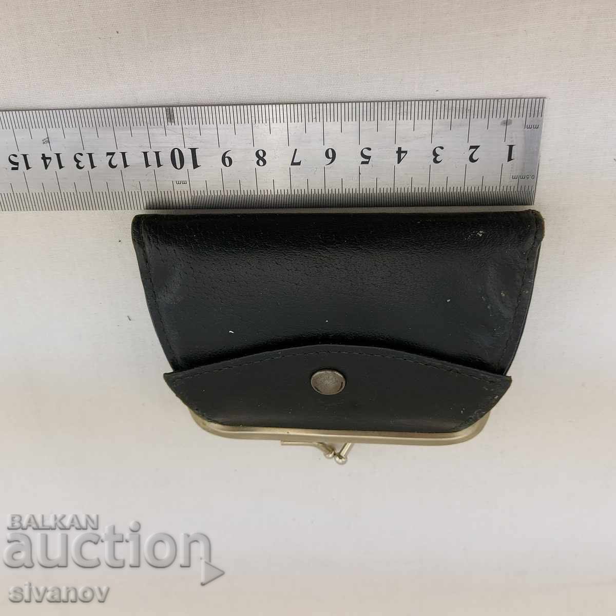 Old black leather wallet #2562 - 6