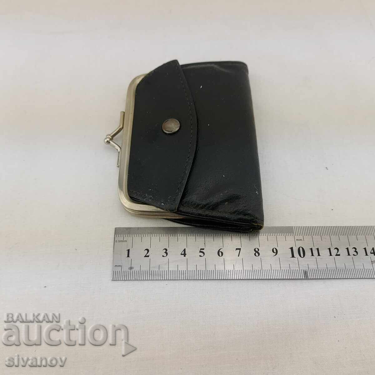 Old black leather wallet #2562 - 7