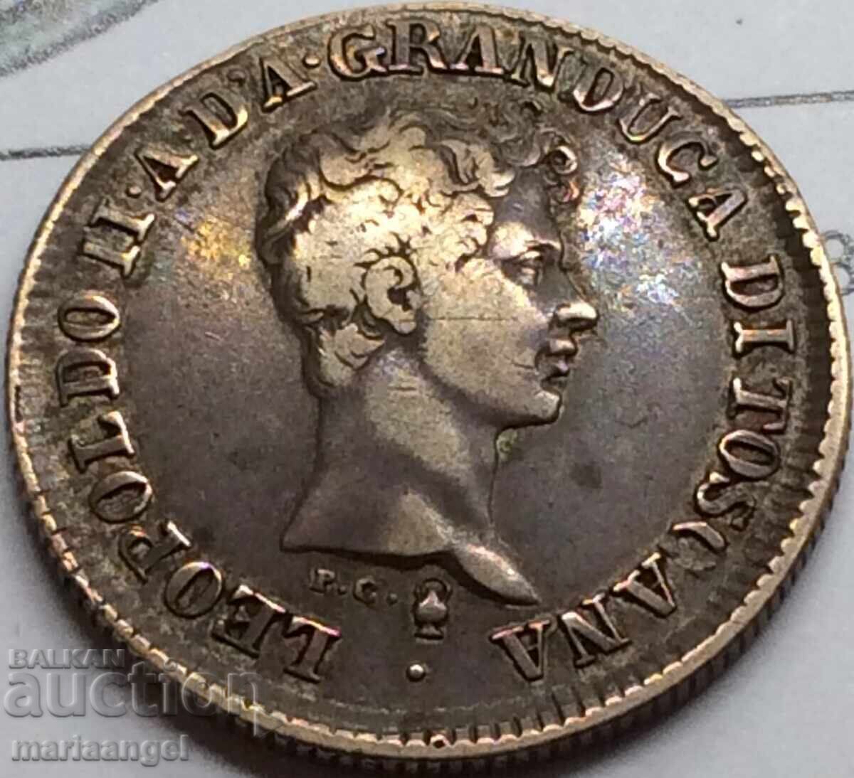 Florența 100 de catrene 1840 Italia Fiorino Leopold al II-lea cu preț 236.00 BGN | € 120.66