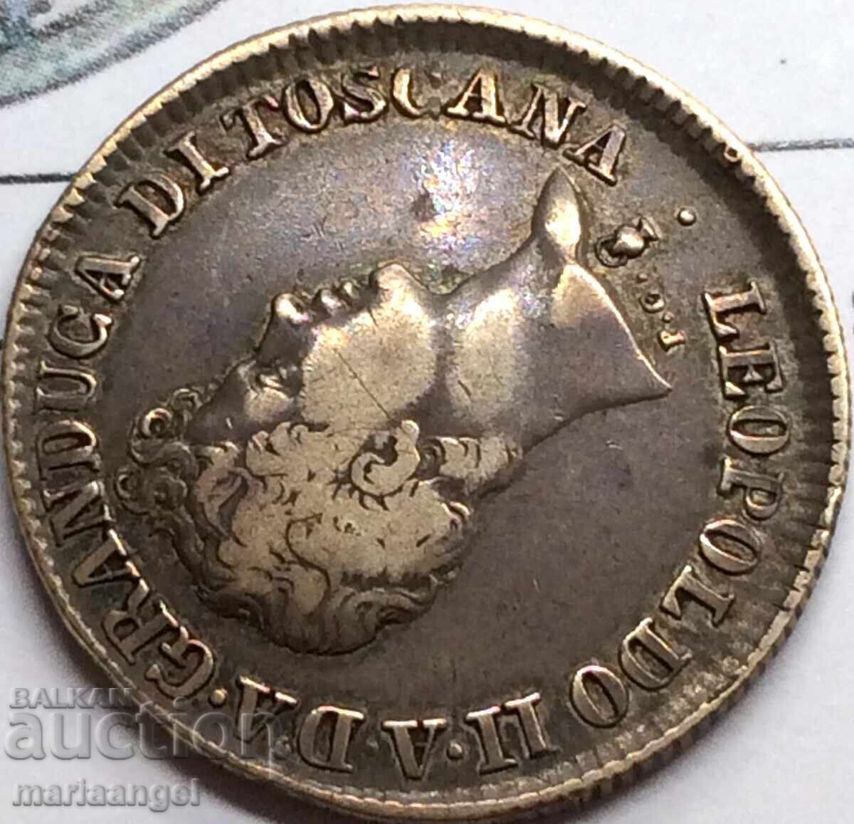 Livrarea Florența 100 de catrene 1840 Italia Fiorino Leopold al II-lea