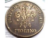 Florence 100 quatrains 1840 Italy Fiorino Leopold II
