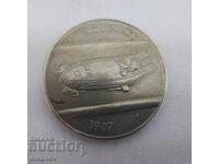 Стар плакет медал 1987 ГДР Бобслей #2566