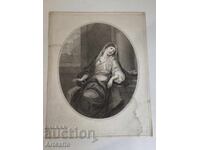 Gravură antică – Sinuciderea Cleopatrei