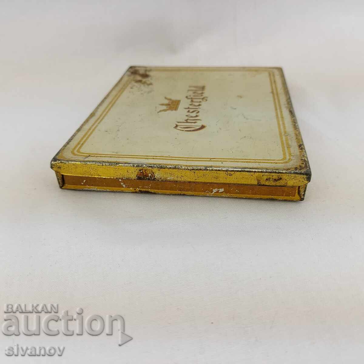 Παράδοση Παλιό μεταλλικό κουτί τσιγάρων Chesterfield #2592