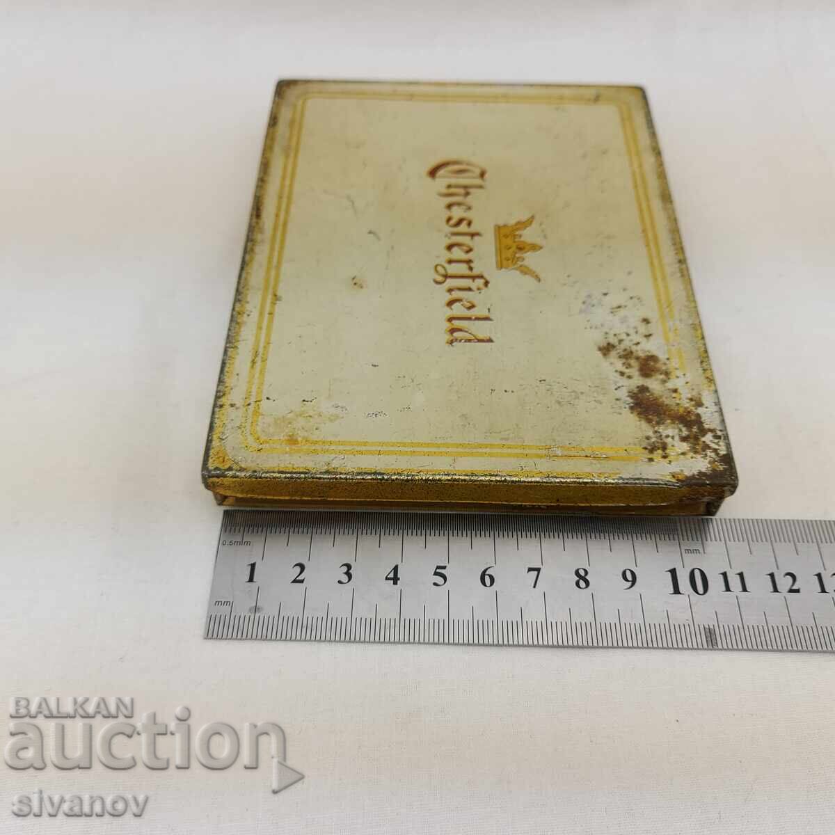 Παλιό μεταλλικό κουτί τσιγάρων Chesterfield #2592 - 7