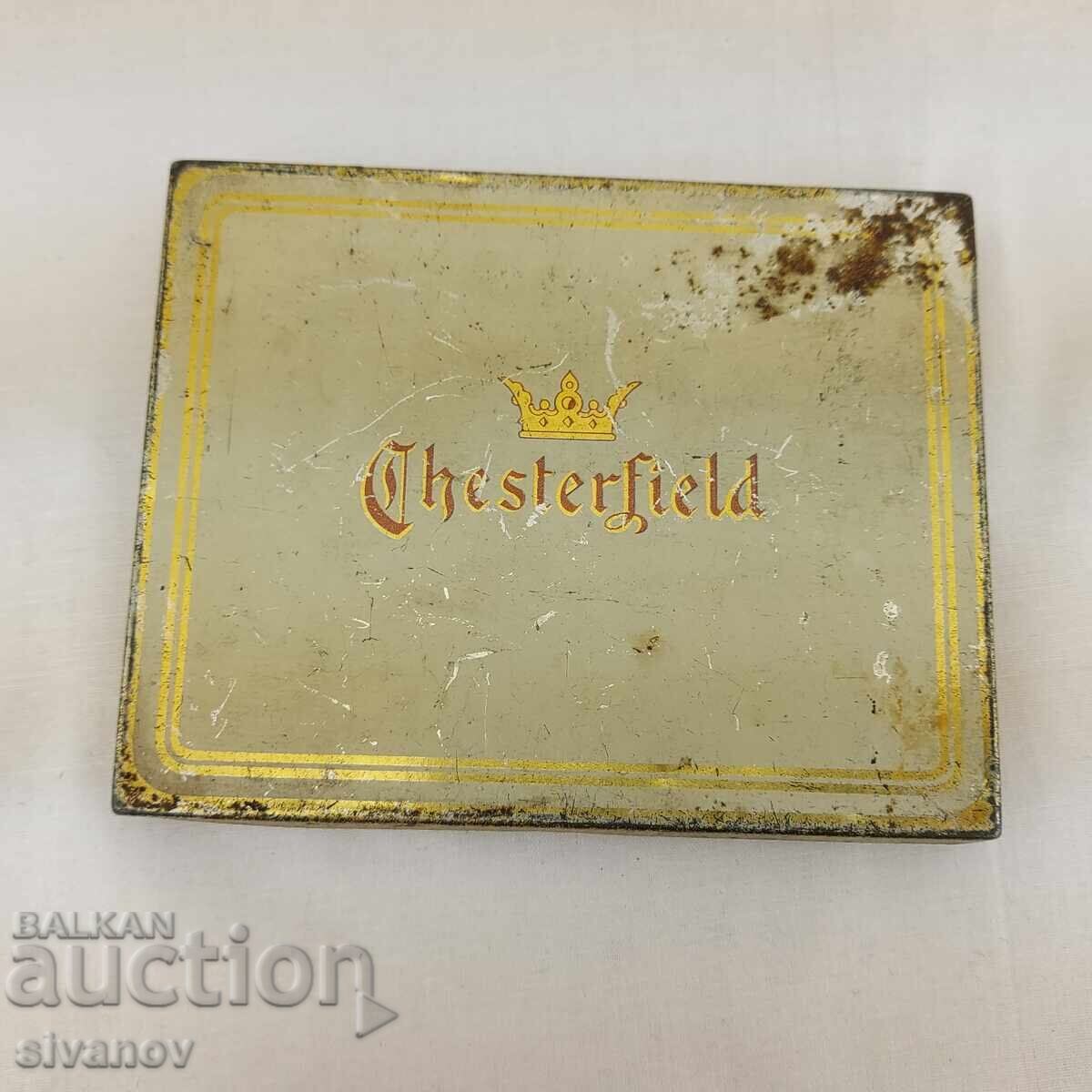 Παλιό μεταλλικό κουτί τσιγάρων Chesterfield #2592