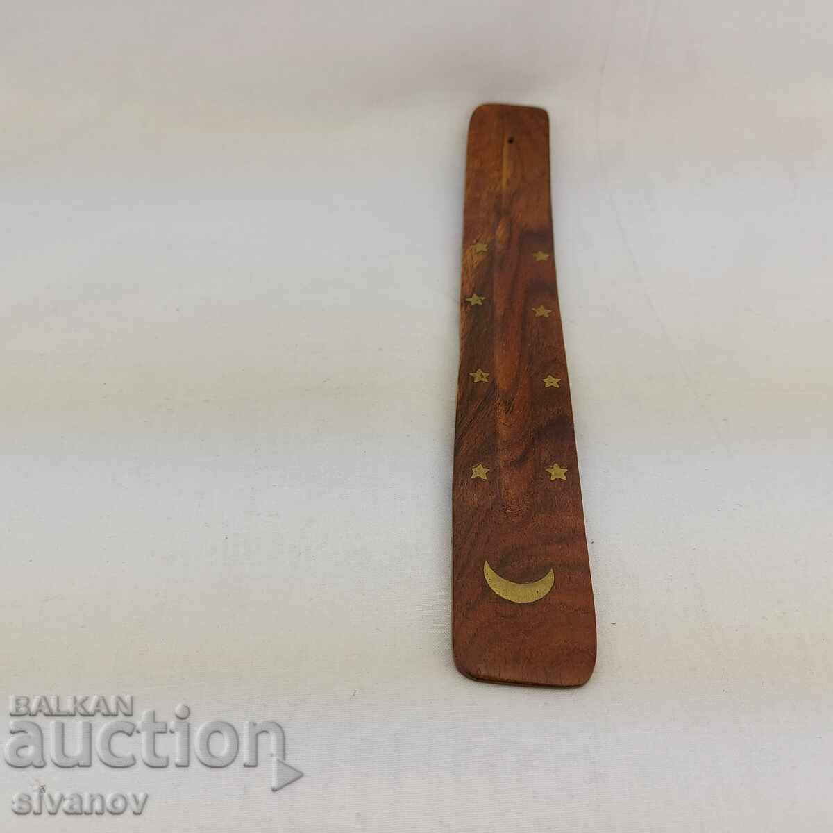 Wooden incense stick holder #2602 with price 9.99 BGN | € 5.11