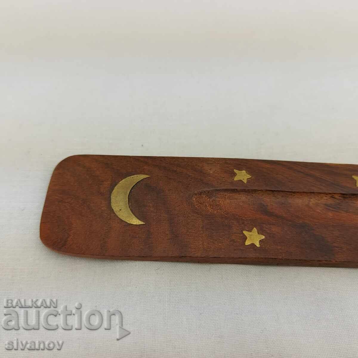 Auction  Wooden incense stick holder #2602