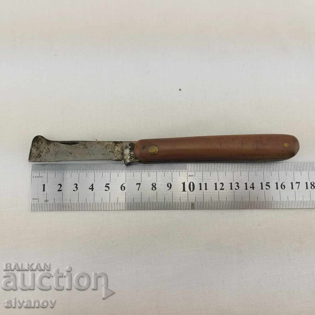 Cuțit vechi pentru altoit și marcotaj agricol #2610 - 7