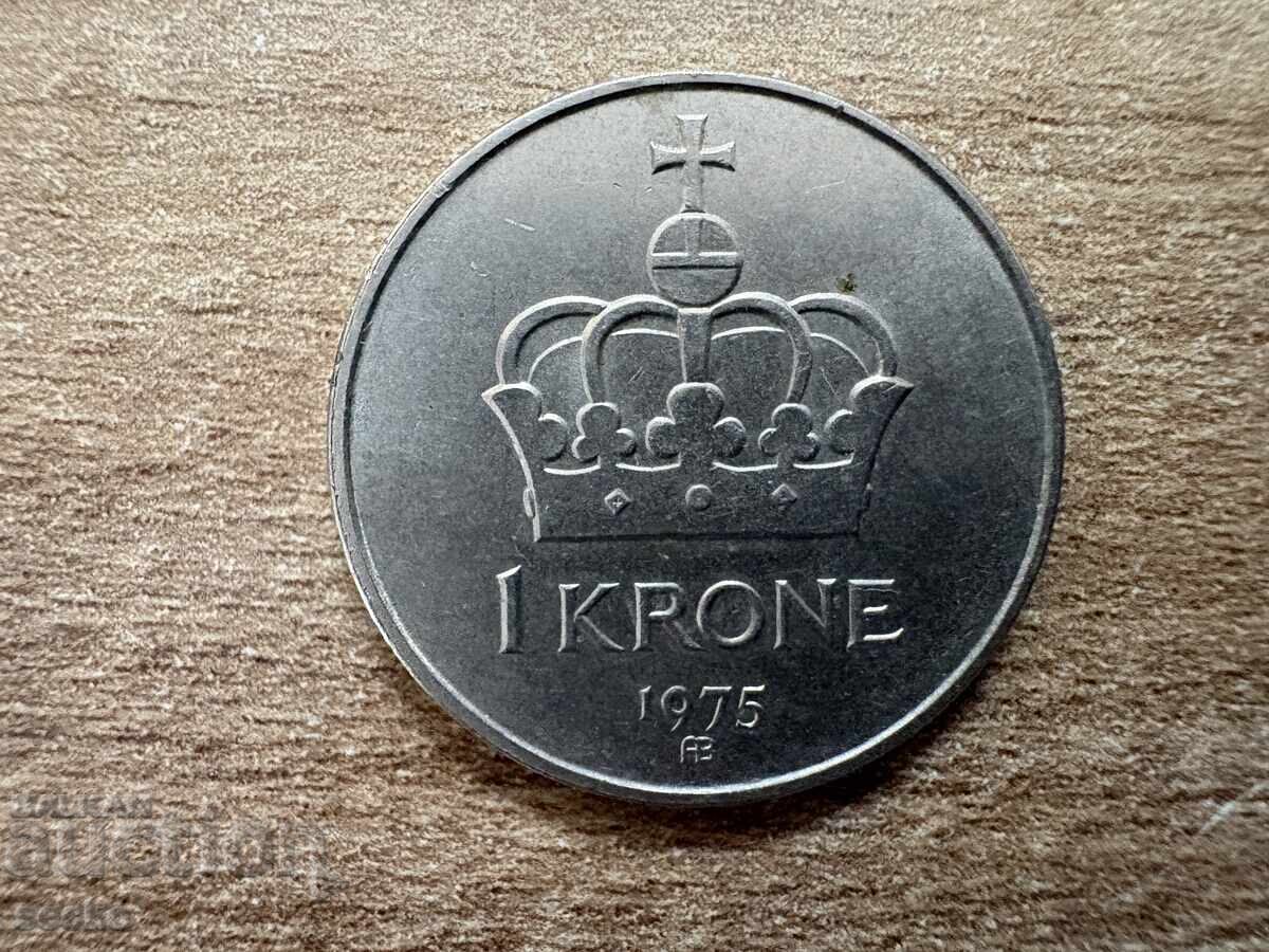 Νορβηγία - 1 κρόνα (1975) Νορβηγία - 1 κρόνα (1975)