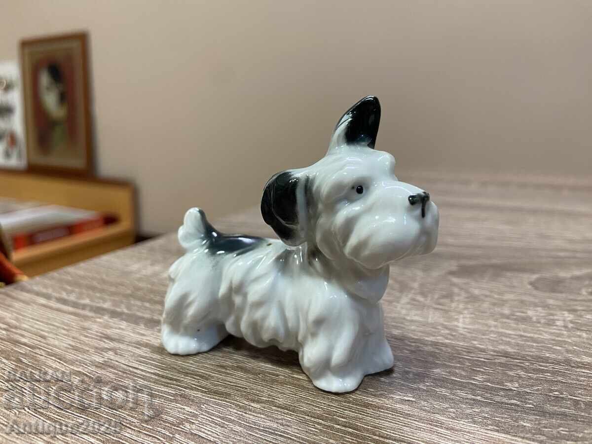 Statuetă veche „Terrierul curios” Germania Statuetă veche „Terrierul curios” Germania