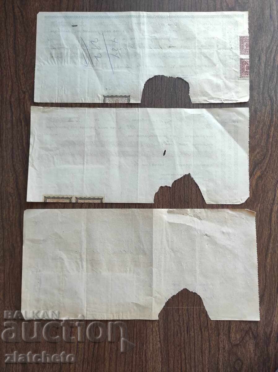 Lot de 4 timbre poștale de 500 leva pe cambie - 6 Lot de 4 timbre poștale de 500 leva pe cambie - 6