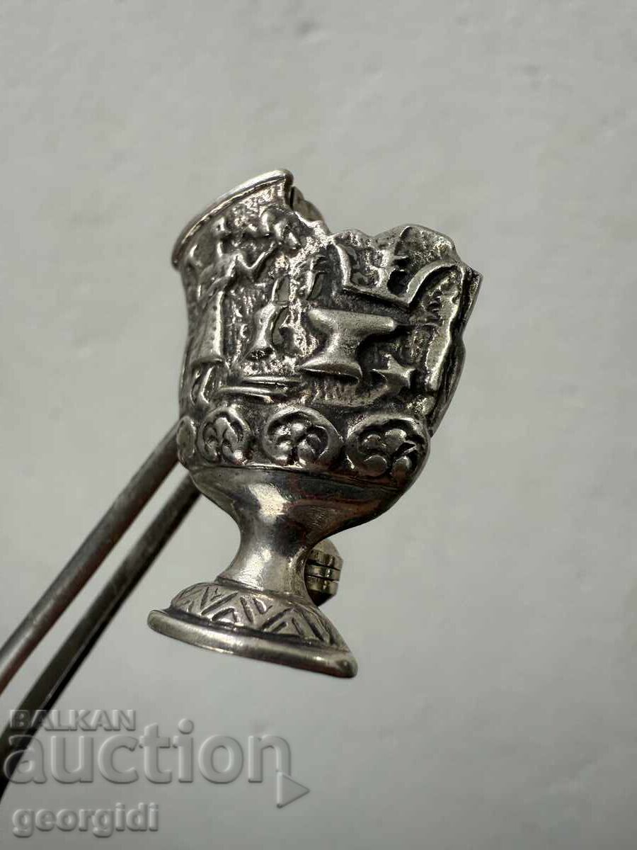 Auction Silver pendant / amulet of an ancient Greek amphora. No. 7499 Auction Silver pendant / amulet of an ancient Greek amphora. No. 7499