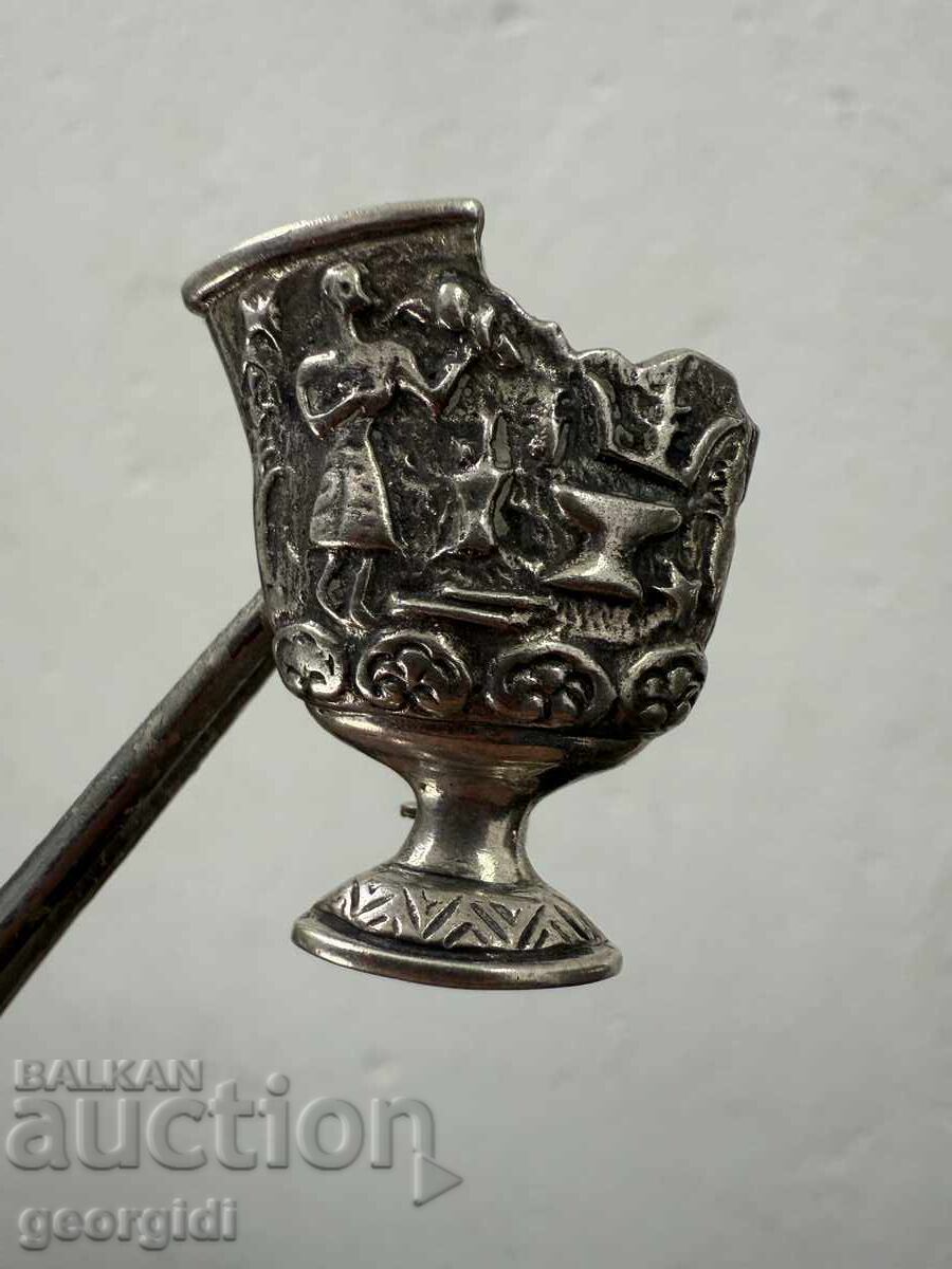 Silver pendant / amulet of an ancient Greek amphora. No. 7499 Silver pendant / amulet of an ancient Greek amphora. No. 7499