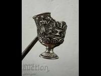 Medalion / pandantiv argintiu cu amforă greacă antică. Nr. 7499