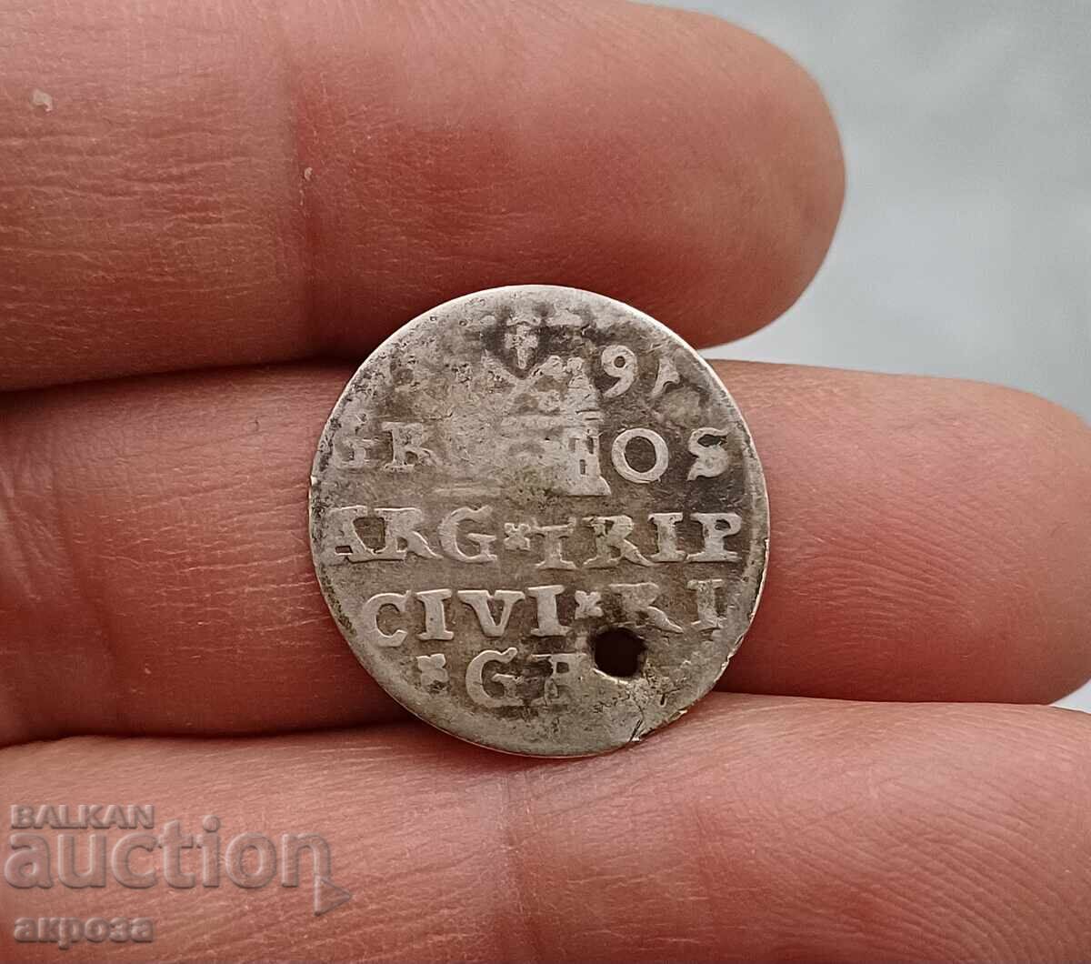 Σιγισμούνδος 3 γρόσια ασήμι 1615 μ.Χ με τιμή 23.00 BGN | € 11.76