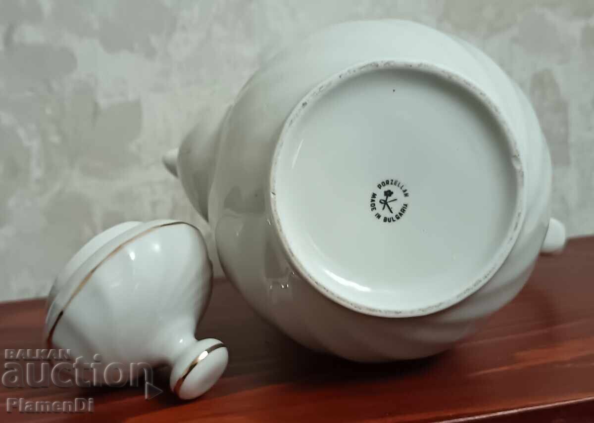 Old Bulgarian Porcelain, Pitcher, Teapot - 5