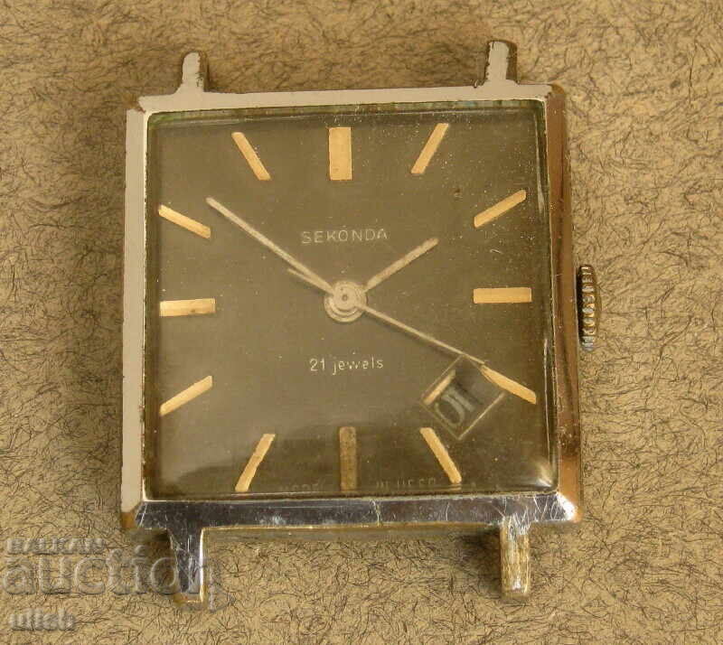 Стара Seconda часовник квадрат