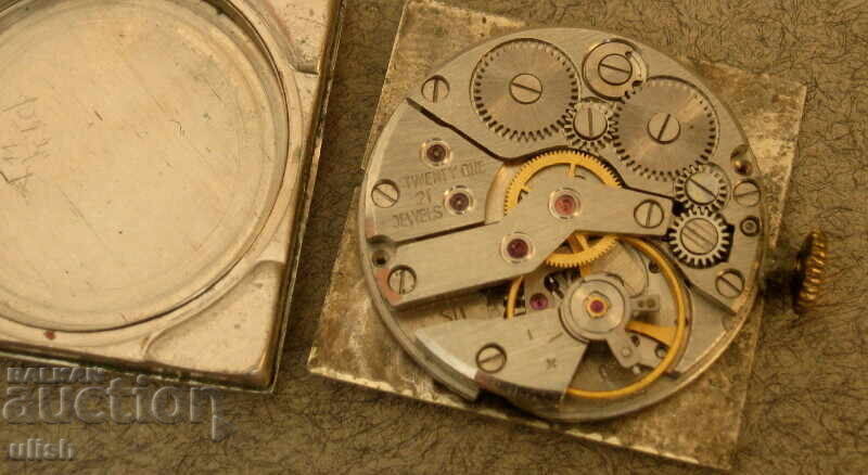 Стар Cornavin USSR часовник квадрат позлата - 5