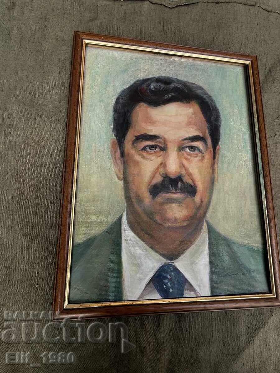 Auction  Portrait of Saddam Hussein