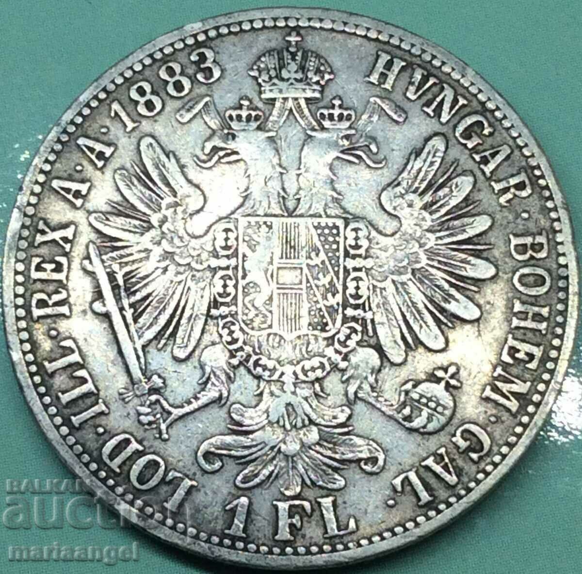 Δημοπρασία Αυστρία 1 Florin 1883 Franz Joseph Silver