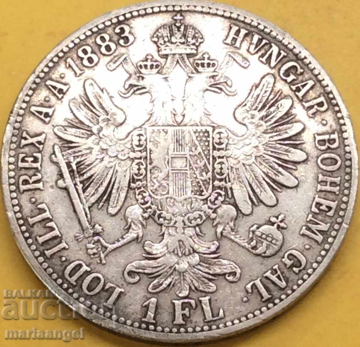 Αυστρία 1 Florin 1883 Franz Joseph Silver - 6