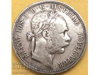 Austria 1 Florin 1883 Franz Joseph Silver