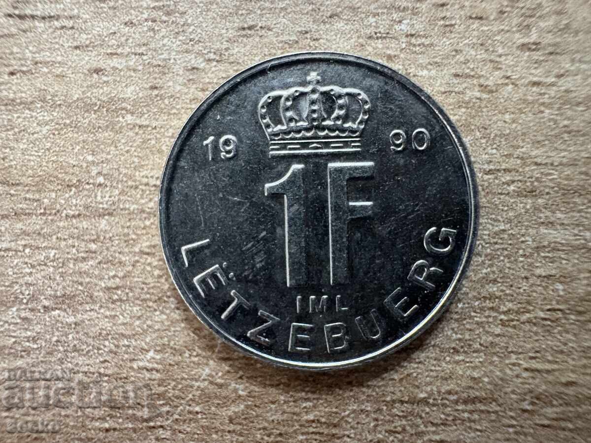 Λουξεμβούργο - 1 φράγκο (1990) Λουξεμβούργο - 1 φράγκο (1990)