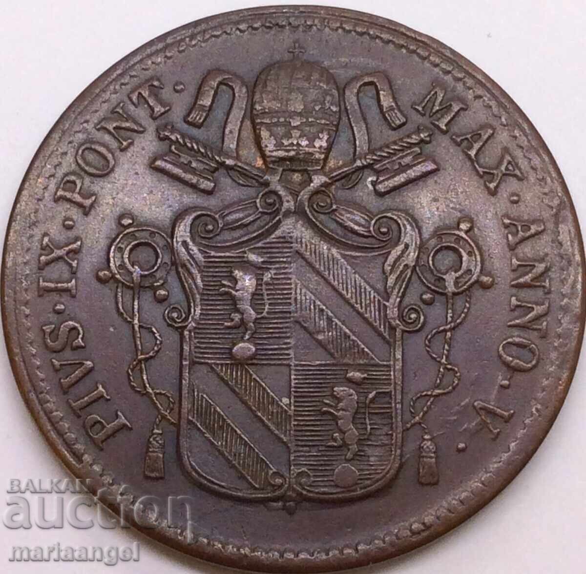 Licitație 1 bayoko 1850 Vatican ROMA 30mm bronz