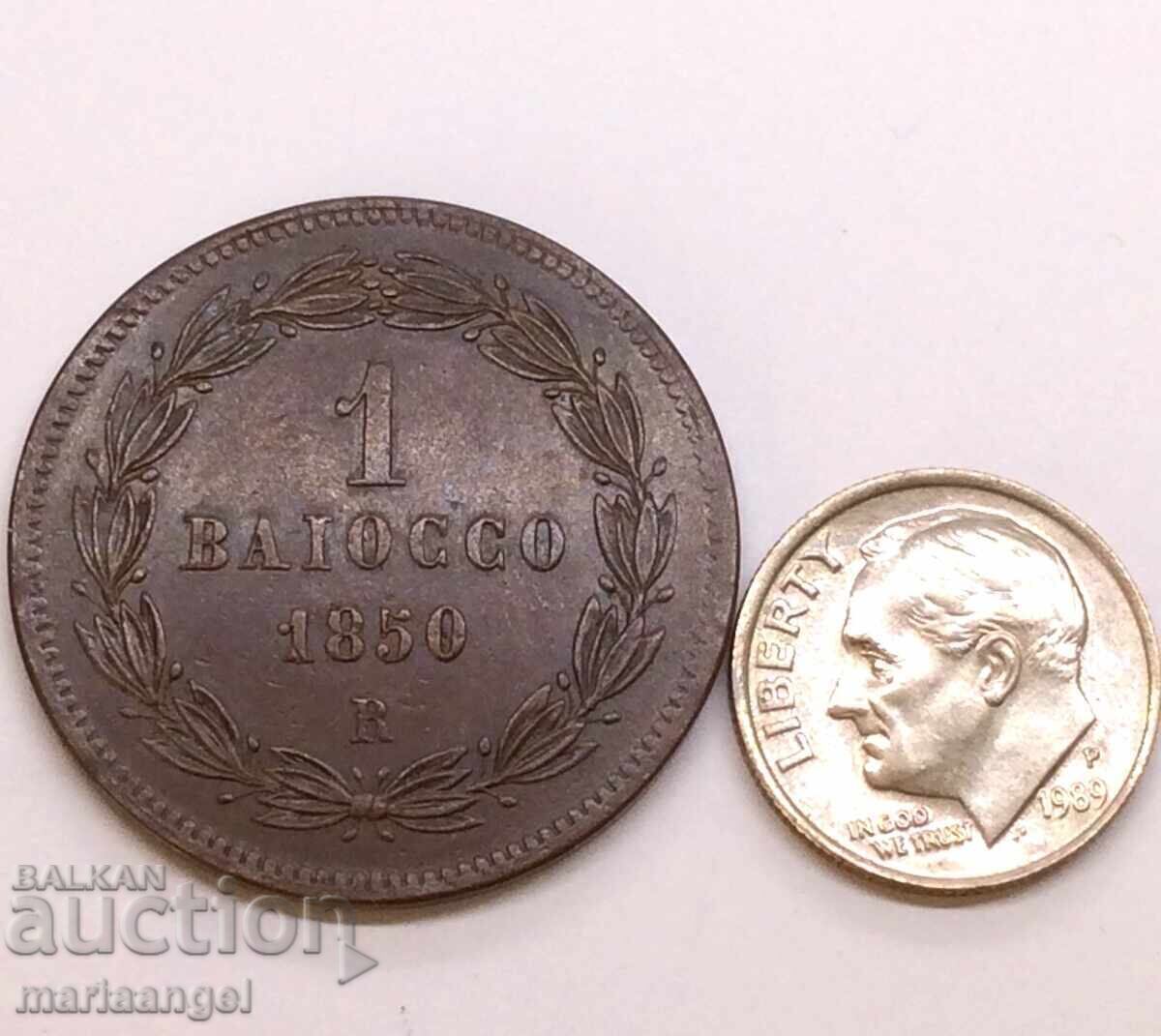 1 bayoko 1850 Vatican ROMA 30mm bronz