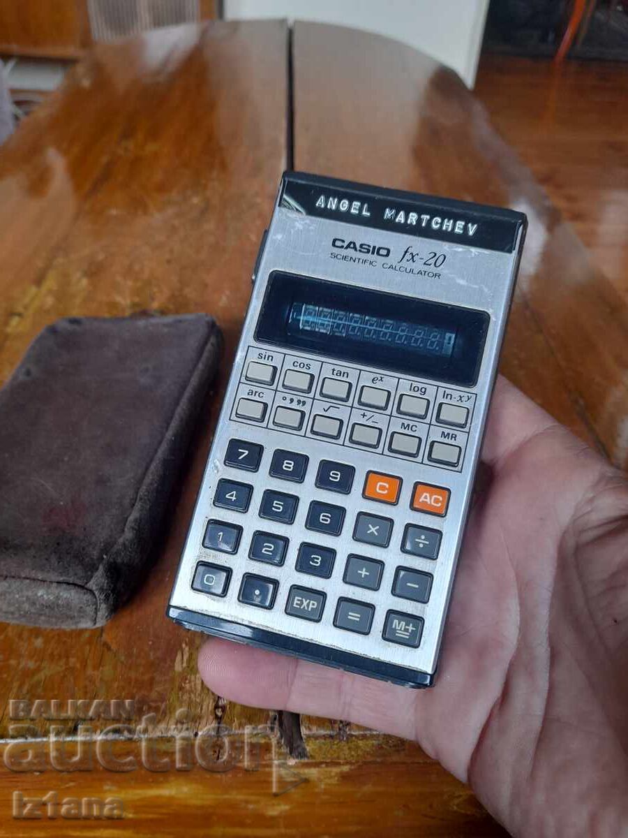 Old Casio FX-20 calculator with price 65.00 BGN | € 33.23
