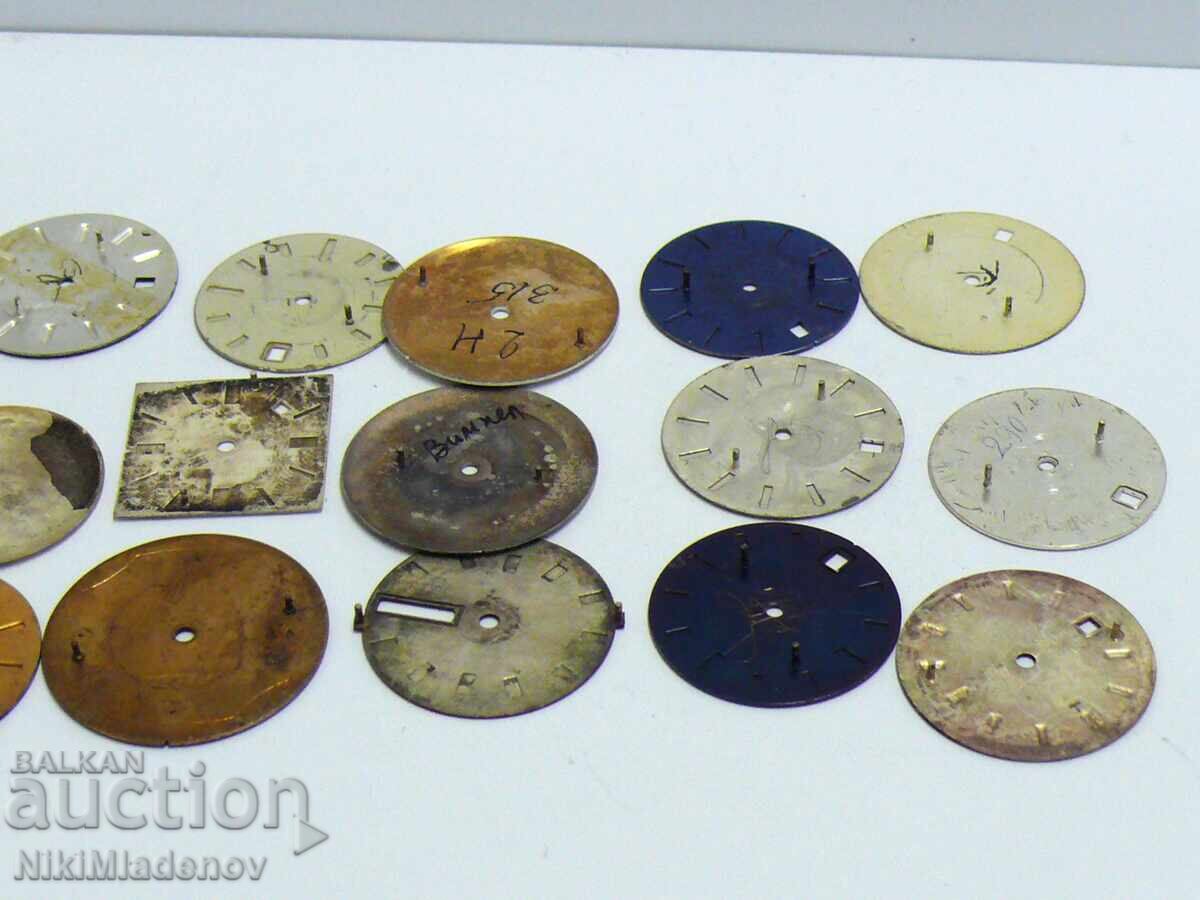 Lot of Soviet Dials POLJOT, Raketa and others - 7