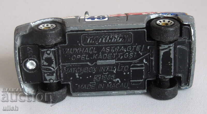 Auction Matchbox Vauxhall Astra GTE Macau 1985 Auction Matchbox Vauxhall Astra GTE Macau 1985